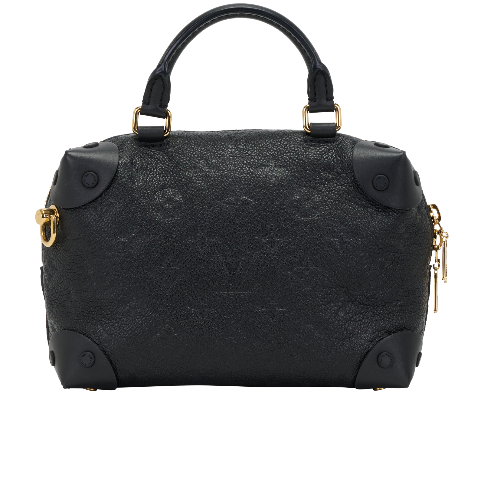 Petite Malle Souple, &pound;1,100, Handbags, Black, Leather, Back view